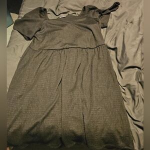 Black short sleeve dress